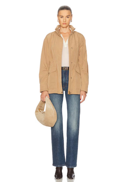 MC Nades Water-repellent Short Parka Jacket (concealed hood)