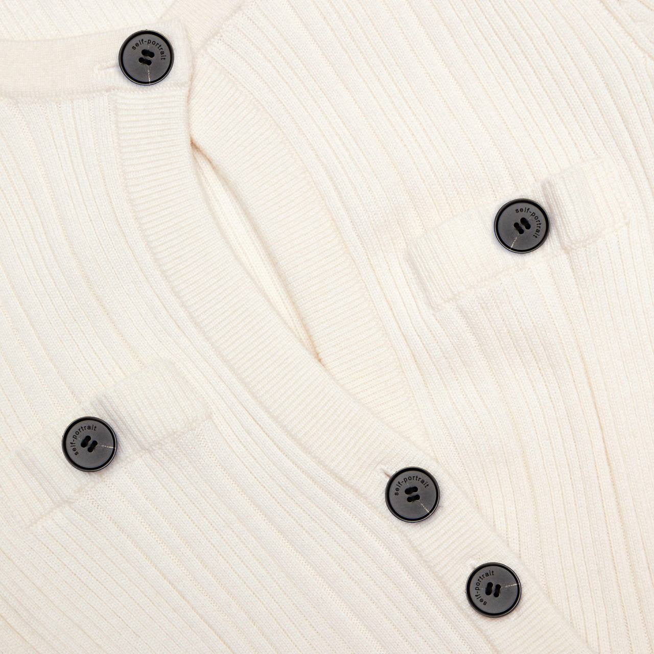 SP Cream Asymmetrical Peplum Knit Midi Dress