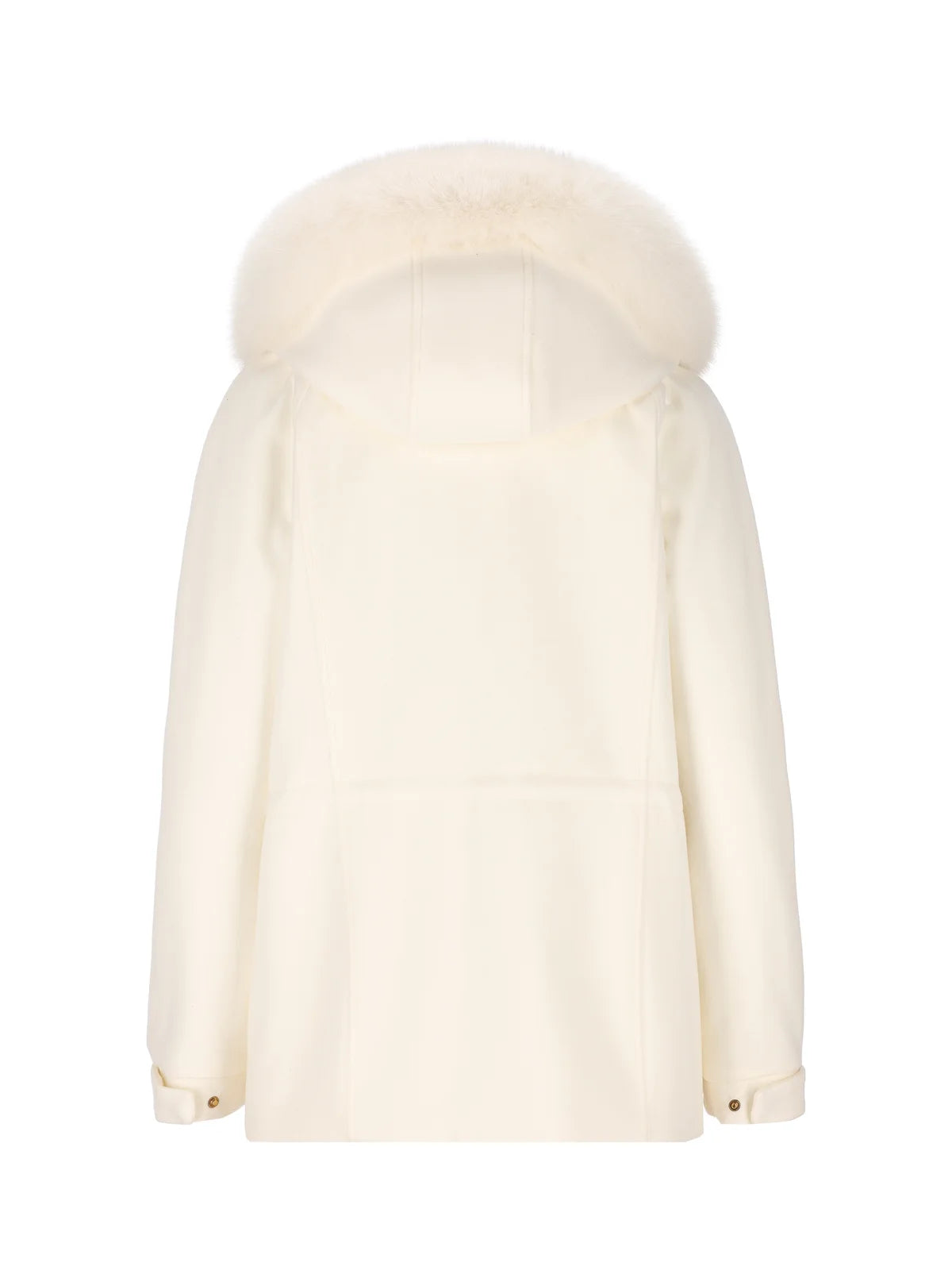 LP Icery Cashmere Short Jacket with Fox Fur Trim