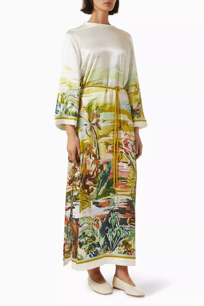 ALM Jungle Boogie Silk Midi Dress