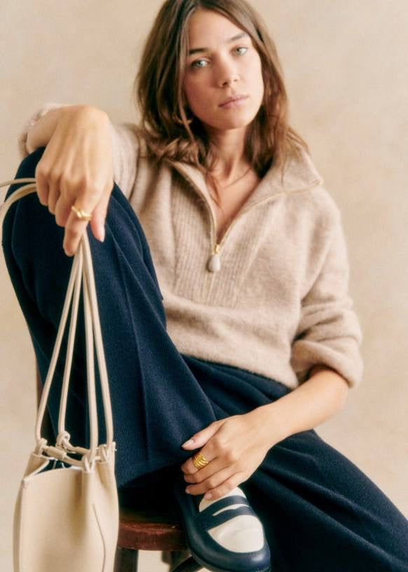 SZ Tobias Mohair-wool blend Half-zip Jumper Sweater