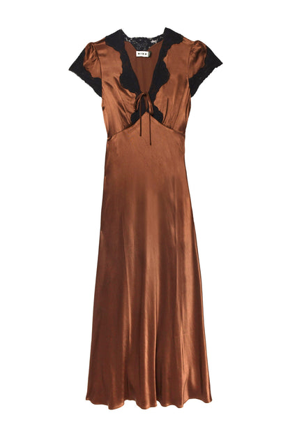 RX Amari Viscose Satin Midi Dress