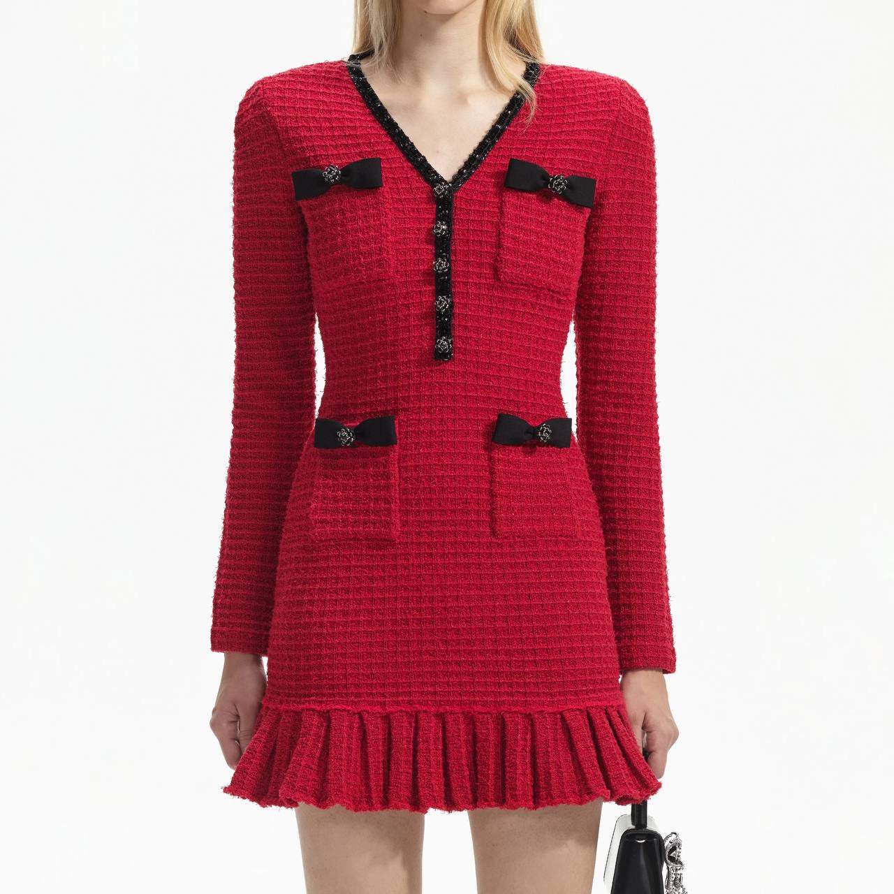 SP Red Knit Mini Dress