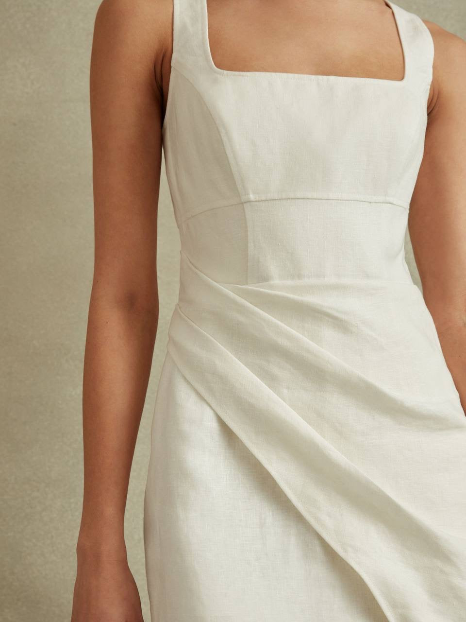 RS Piper Linen Pleat Mini Dress