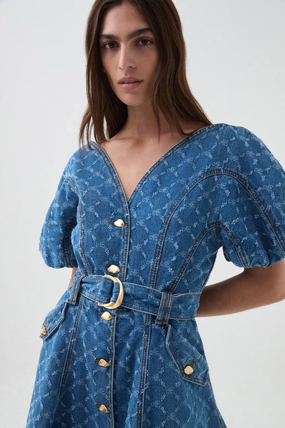 AJ Harper Denim Mini Dress