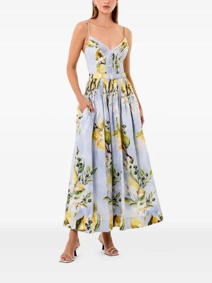 NC Mireille Linen-viscose Midi Dress