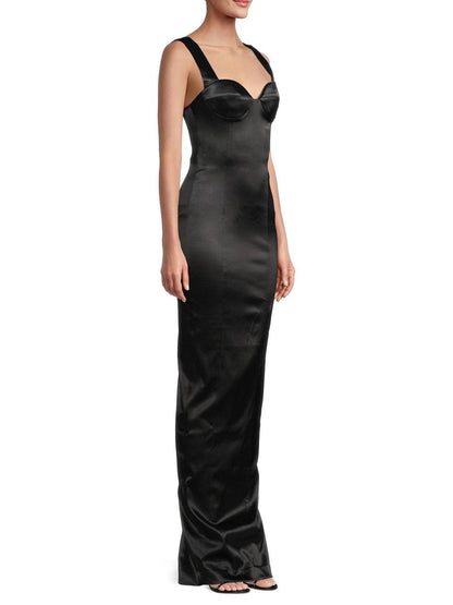 Sau Palmela Viscose-Blend Sateen Maxi Dress