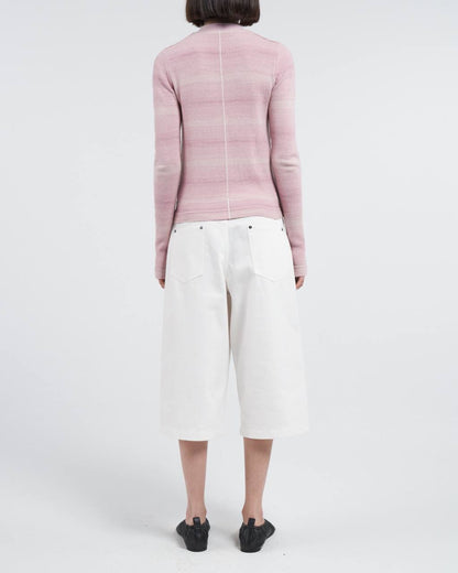 MM Space Dye Stripe Slim-Fit Featherweight Cashmere-Organic Cotton Cardigan
