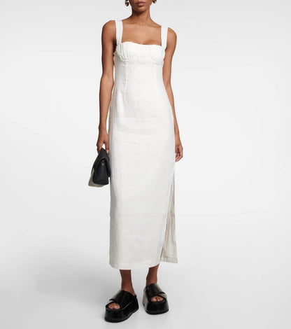 STL Bettina Linen Midi Maxi Dress