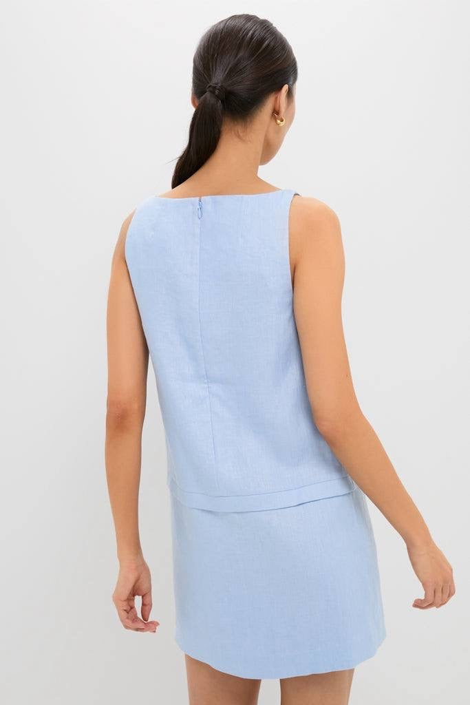 PSE Harper Linen Shift Bow Mini Dress