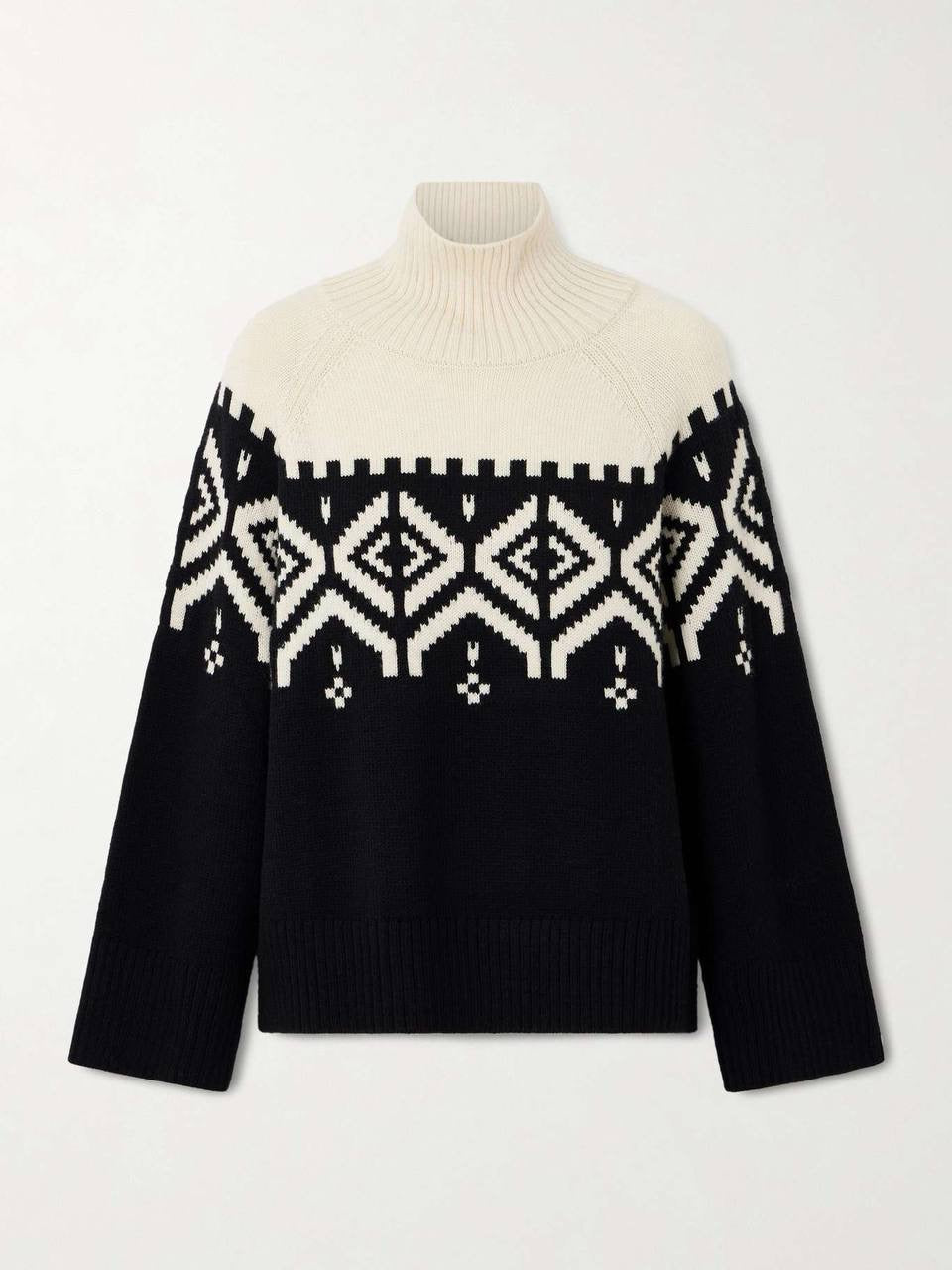 ATZ Hamilton Fair Isle Merino Wool Turtleneck Sweater