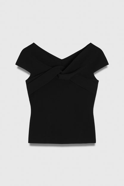 3 Colors! TF Lucila Sculpt Knit Viscose Short Sleeved Top