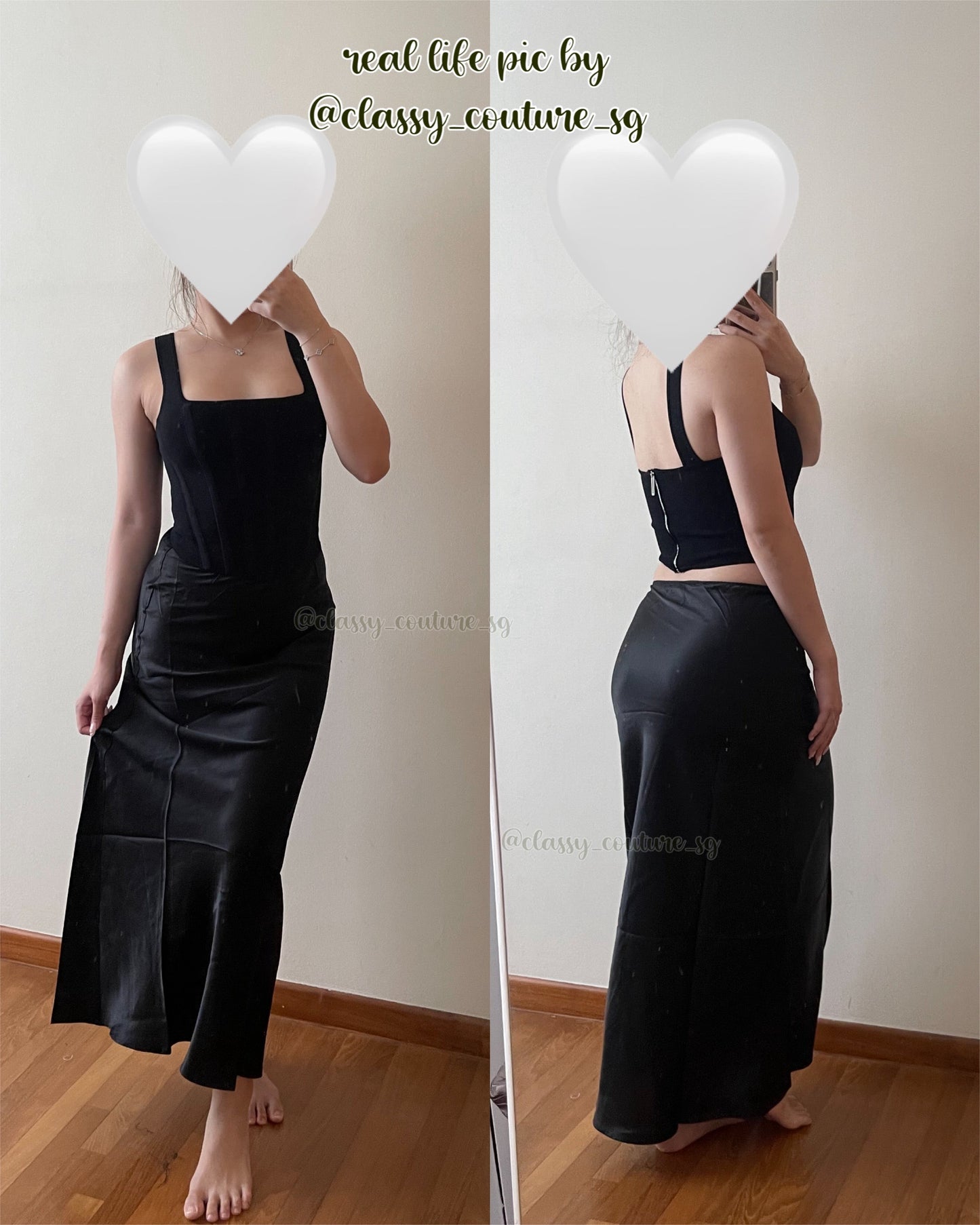 Ref Layla Silk Maxi Skirt