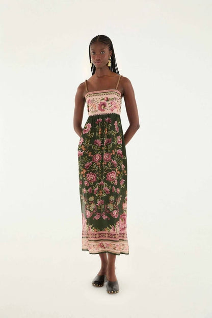 FR Flowering Garden Viscose Midi Dress