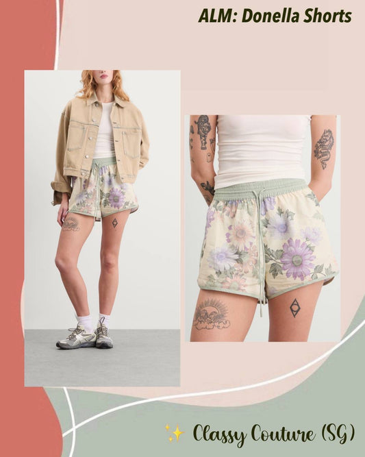 ALM Donella Cotton Drawstring Shorts