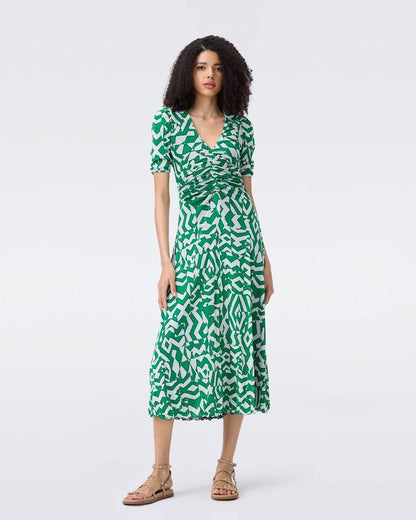 DVF Korean Reversible Midi Dress