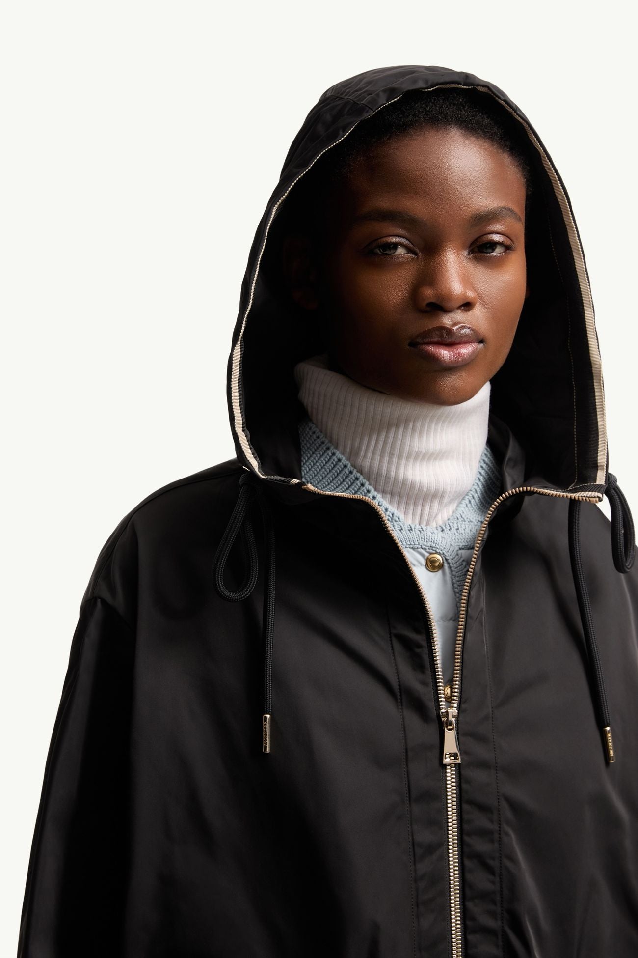 3 Colors! MC Cassiopea Hooded Micro Gabardine Jacket