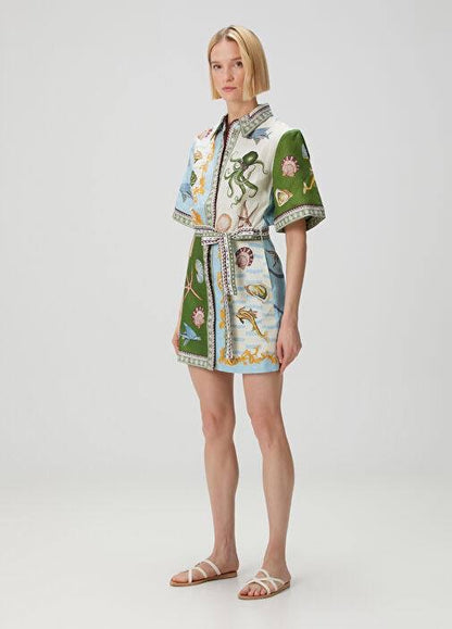 ALM Bath House Linen Mini Dress