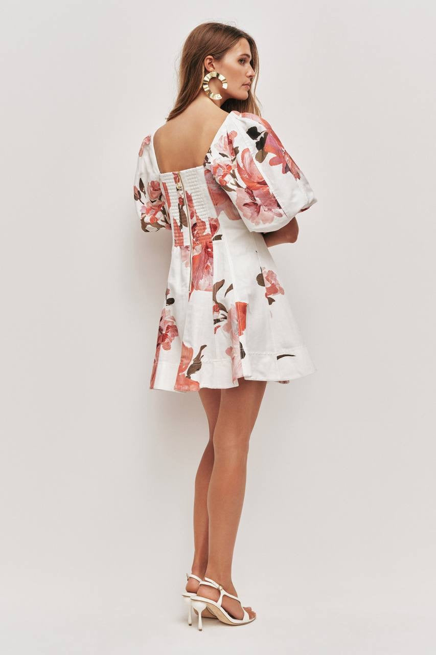 AJ Moderna Linen-Viscose Mini Dress