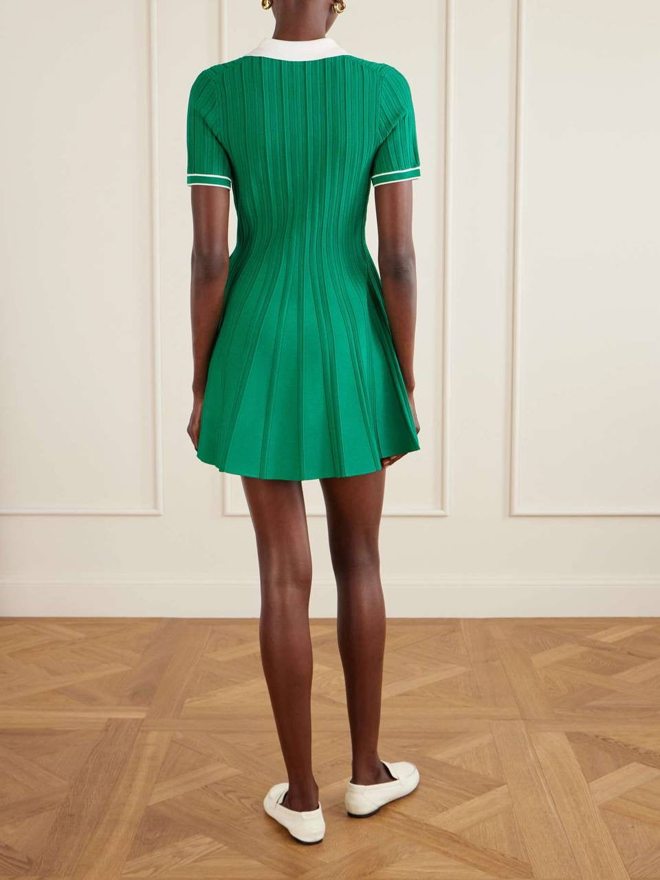 SK Page Knit Polo Mini Dress