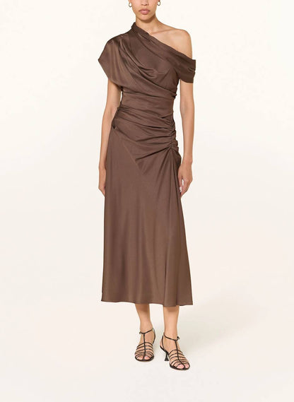 SK Joanna Satin Midi Dress