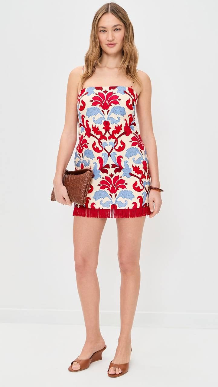 CC Valencia Linen Shift Mini Dress