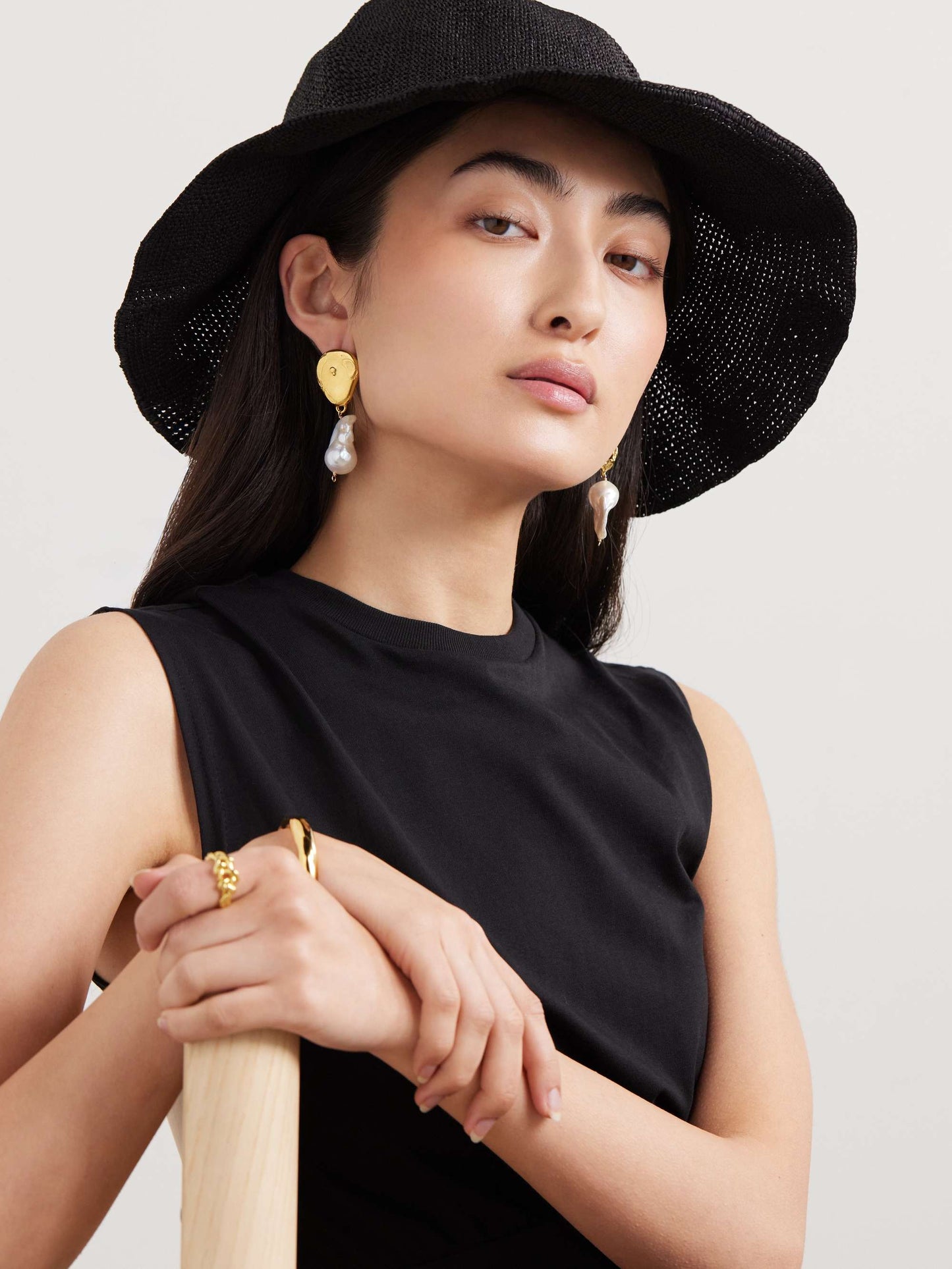 Tot Paper Straw Woven Sun Bucket Hat
