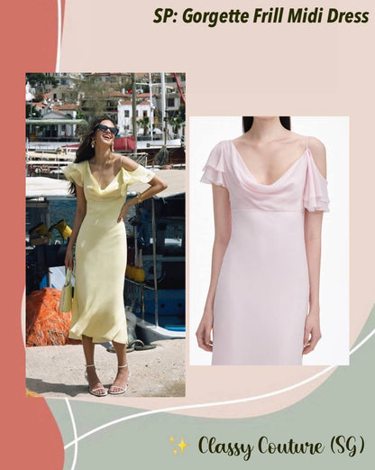 SP Georgette Frill Midi Dress