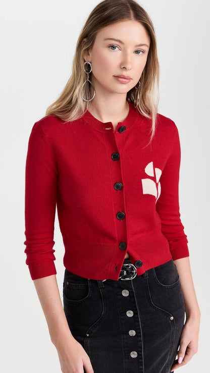 5 Colors! IM Newton Wool-cotton Button-down Cardigan