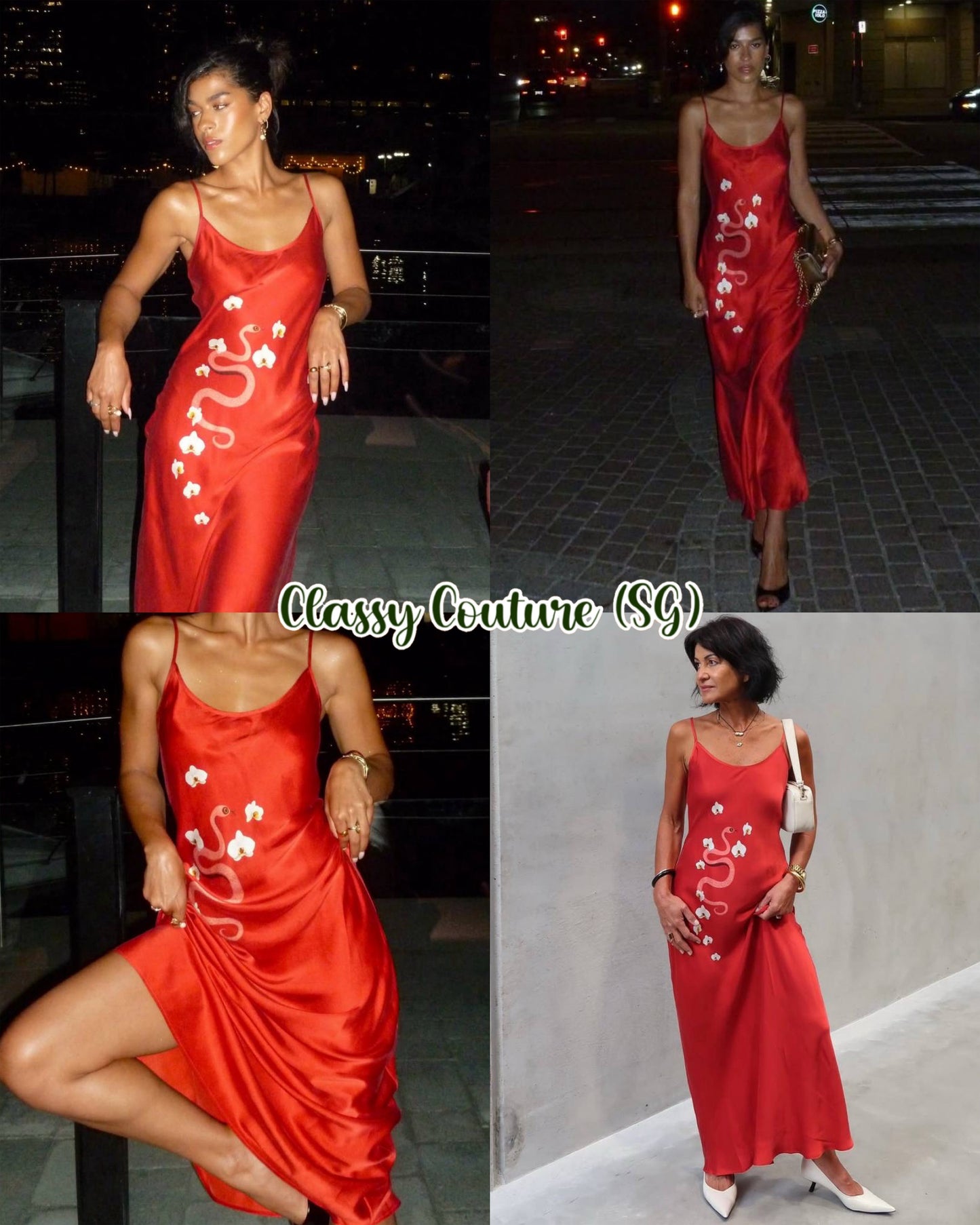5 Colors! SL 1996 Silk Maxi Dress