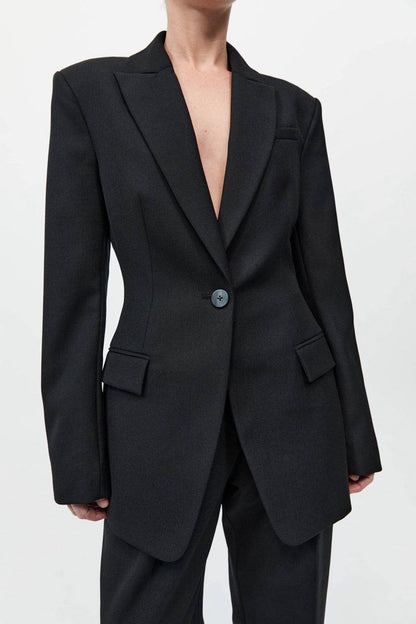 SA Contour Wool-blend Blazer