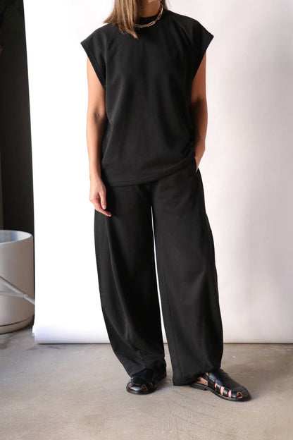 TB Summer Sweatshirting Sleevless Easy Top