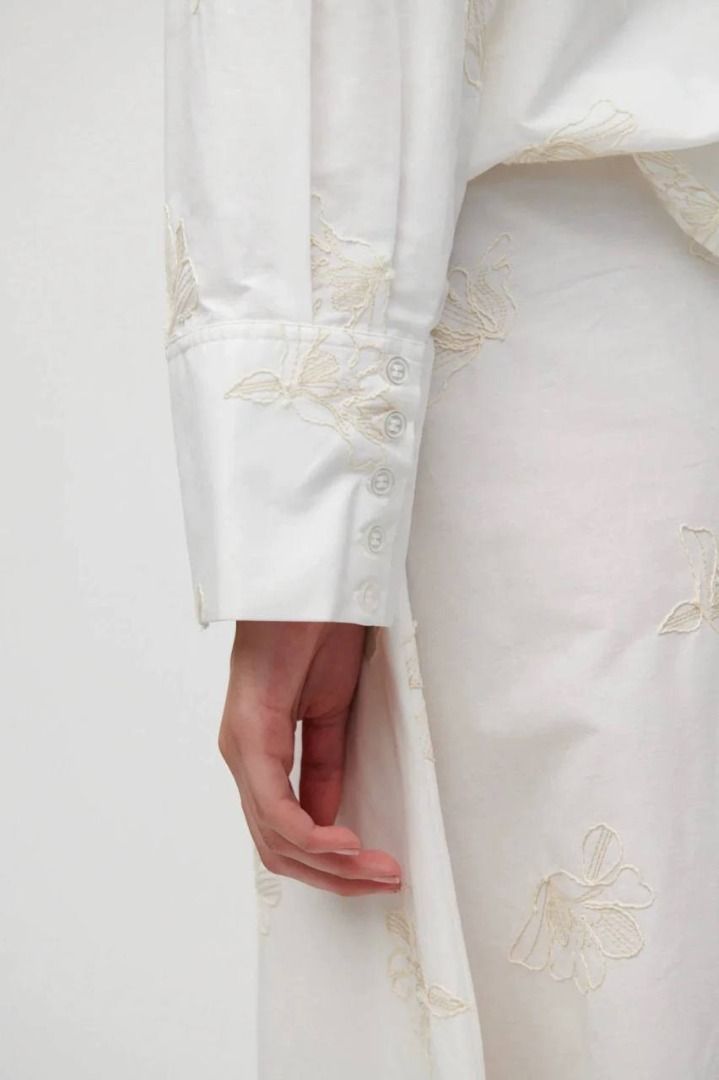 HFM Lisa Cami Top | Ina Shirt | Midi Skirt | Embroidered Cotton Set