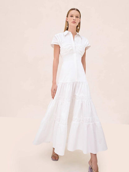 ALX Carosini Cotton-viscose Midi Dress