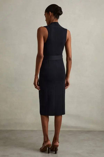 RS Ella Belted Knit Midi Dress