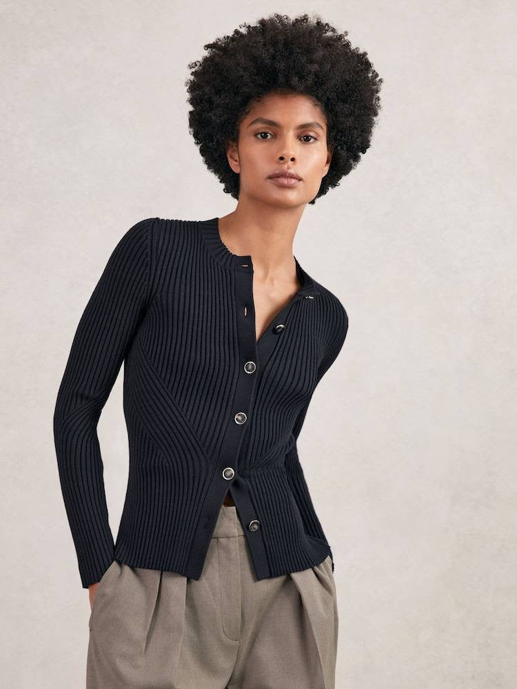 RS Tula Ribbed Knitted Cardigan