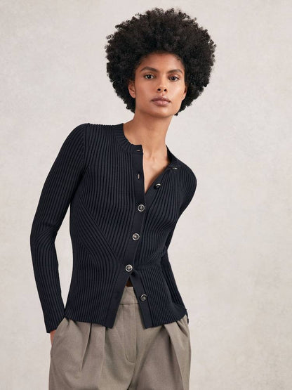 RS Tula Ribbed Knitted Cardigan