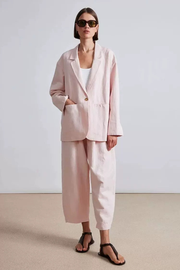 7 Colors! AA Oversized Cotton-Linen Blazer Jacket