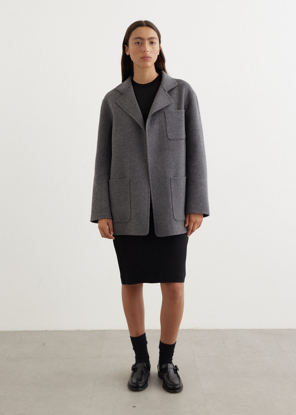 Tot Patch Pocket Double Wool Jacket
