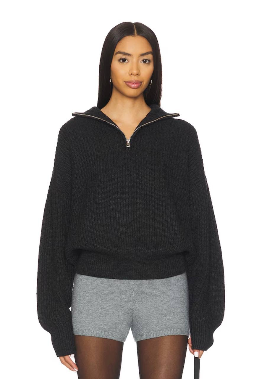 LF Shivani Quarter Zip Viscose-blend Sweater