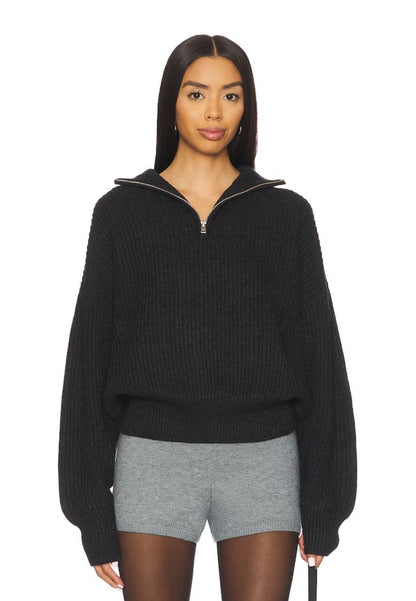 LF Shivani Quarter Zip Viscose-blend Sweater