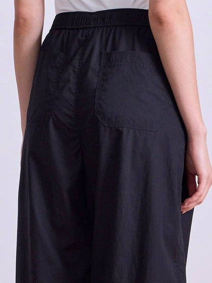 AA Spa Pleat Cotton Smock-waist Jogger Pants