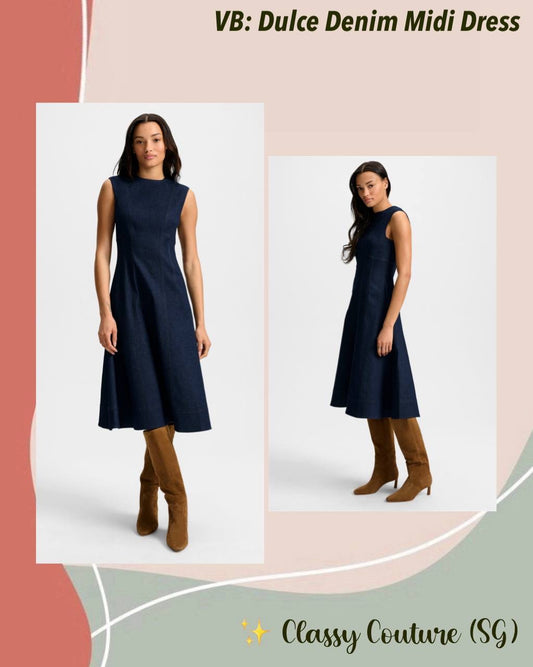 VB Dulce Denim Midi Dress