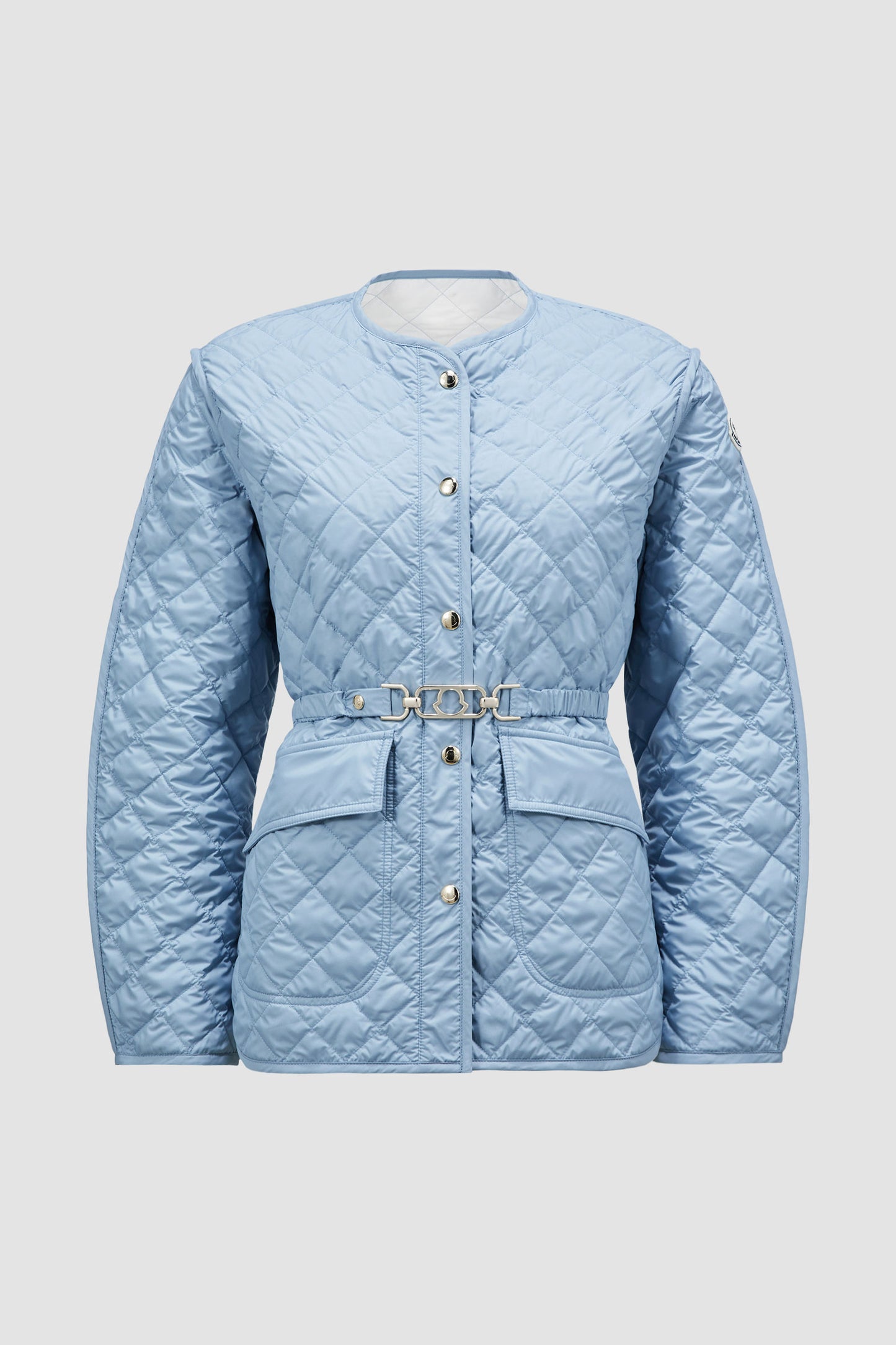 MC Corinto Short Down Belted Jacket with Diamond Quilting