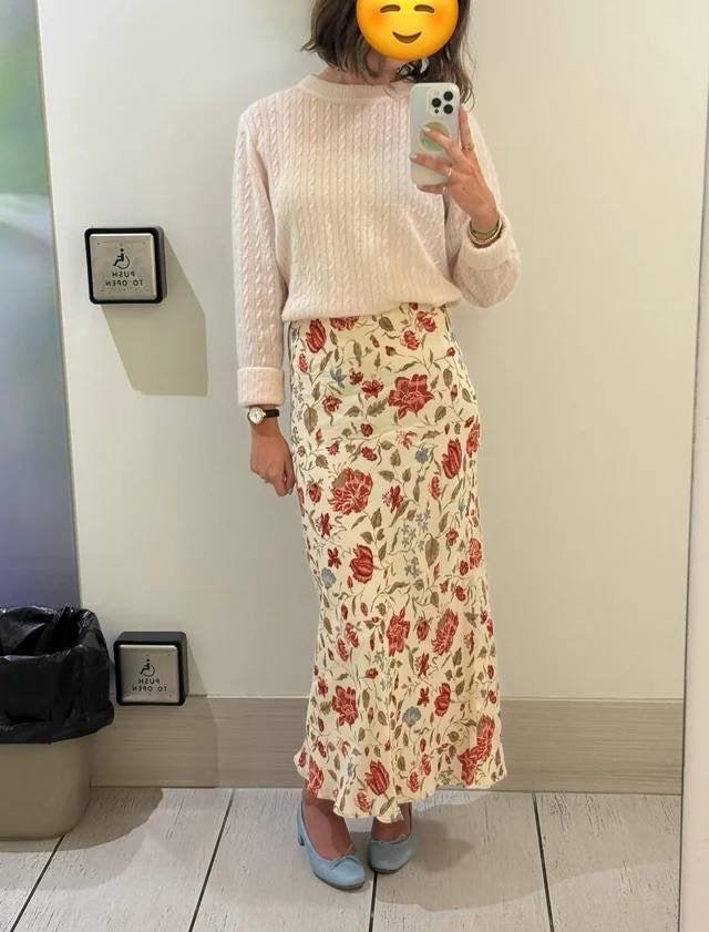 PETITE/REGULAR! Ref Layla Viscose Midi Maxi Skirt sale