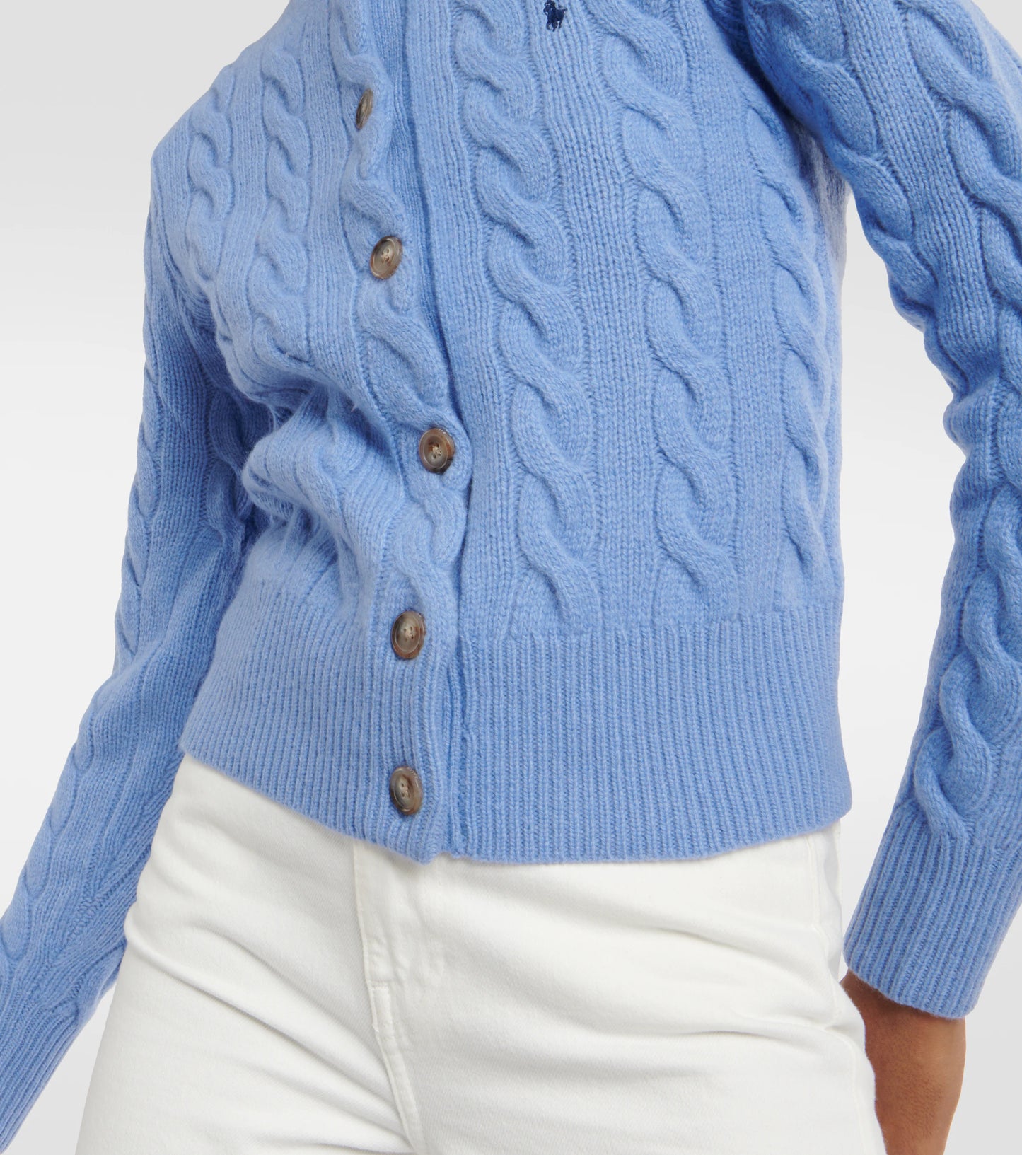 RL Cable Knit Wool Cashmere Cardigan