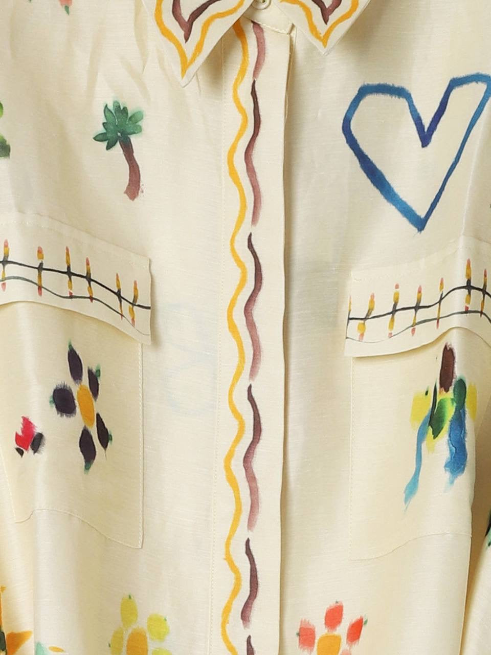 ALM Sidi Linen-Viscose Shirtdress Midi Dress