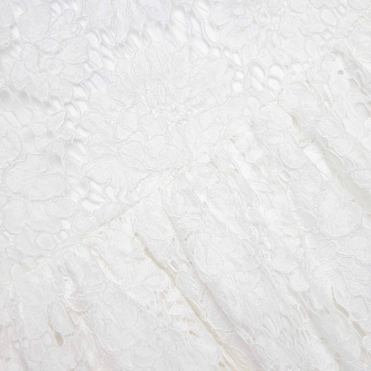 SP White Floral Lace Mini Dress