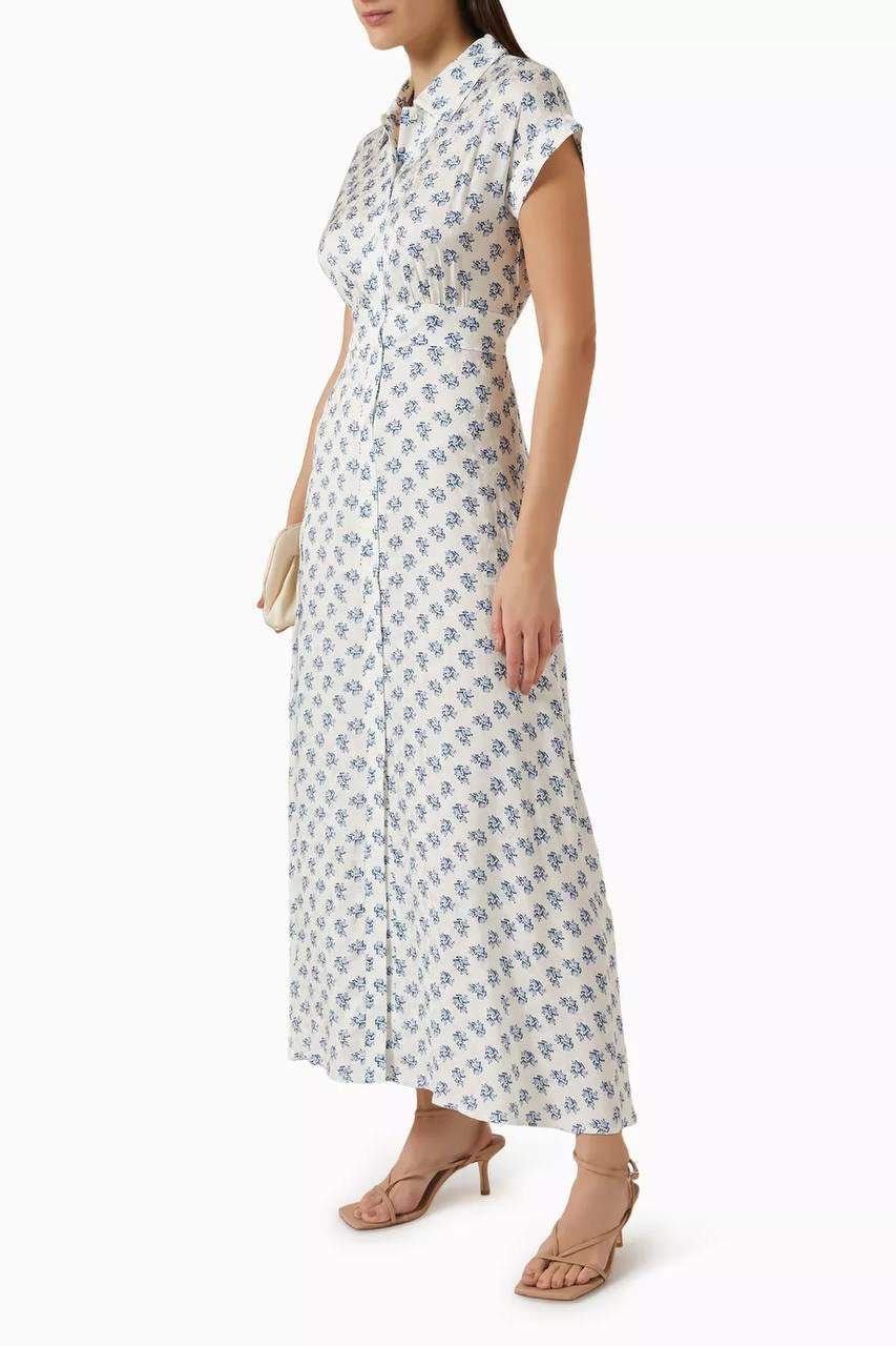 MJ Rubarsemi Jacquard Print Viscose Midi Maxi Dress