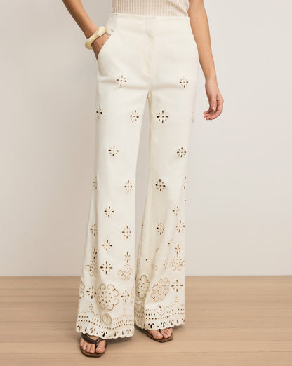 VB Townes Eyelet Vest | Komi Pants | Embroidered Stretch-cotton Twill Set